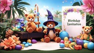 Magical Jungle - Birthday Invitation Sample | Starts at ₹ 149 or $ 2.49 | VideoInvites.net