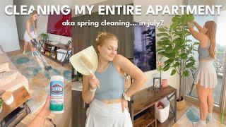 CLEANING MY ENTIRE APARTMENT 🫧 deep cleaning & organizing, cleaning motivation | Charlotte Pratt