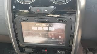 renault duster media nav asking authentication key