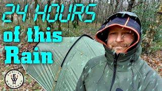 Tent camping in the woods with wind & rain. OEX COYOTE III.