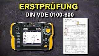 Erstprüfung elektrischer Anlagen DIN VDE 0100-600 mit Chauvin Arnoux Installationstester C.A 6117