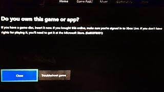 Xbox Error 0x803f8001 SOLVED! [Do You Own This Game Or App]