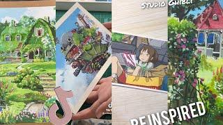 Studio Ghibli Scenes Painting TikTok Arts Compilation #69