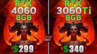 RTX 4060 vs RTX 3060 Ti Tested in 15 games