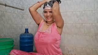 My New Bathing Blog || Desi villege bathing video ||desi bhabhi bathing vlog video #bathing #bath