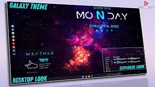 Galaxy theme Customization For Windows 11 In Just 12 Minutes | Unique Space Theme Customization