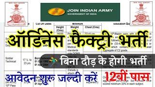 Ordnance Factory Rally Recruitment 2024 Notification | Ordnance Factory New Vacancy 2024 | June Jobs