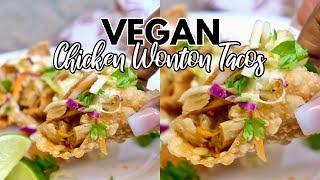 Applebee's Chicken Wonton Tacos But Vegan! | Pretty Brown Vegan