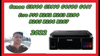 Impressora Canon G3100 G3110 G4100 Erro P10 B202 B203 B204 B205 B206 B207