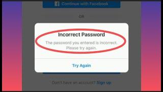 How to fix correct password but cannot login Instagram account on android | Instagram login Issue