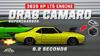 PIXEL CAR RACER - CHEVROLET CAMARO DRAG BUILD *3635 HP* LT5 ENGINE