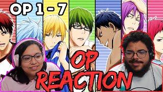 FIRST TIME Reaction to All Kuroko's Basketball Openings!