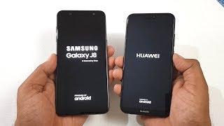 Samsung Galaxy J8 vs Huawei P20 Lite Speed Test !