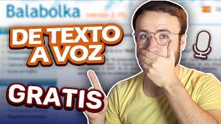 DE TEXTO A VOZ CON IA GRATIS - Balabolka - #ESimple