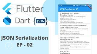 JSON Data Serialization ( EP-02 ) ||  Dynamic JSON To Dart Preferred Objects  #flutternepal #json