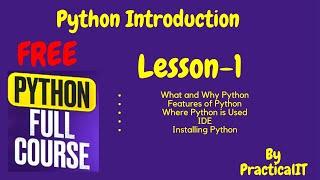 Python for Beginners - Introduction to Python