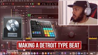 Making A Detroit Type Beat Using Logic Pro X & Maschine!