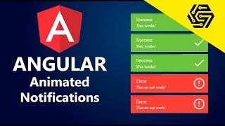 Angular Animated Notifications - Tutorial For Beginners