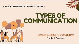 Types of Communication