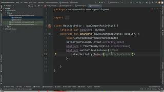 How to start a new Activity in Kotlin Android Studio