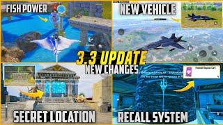  Change 3.3 Update Atlantic Mode New Changes | Under Water Event New Changes | New Vehicle | PUBGM