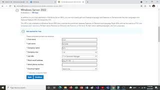 How to download Windows Server 2022 trial 180 days