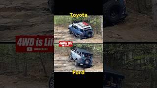 Toyota Fj Cruiser vs Ford Bronco Offroad rock climbing comparison #fordbronco #toyotafjcruiser