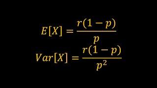 Mean and Variance of the Negative Binomial Distribution