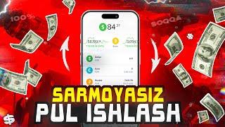 Internetda Sarmoyasiz 25$ ishlash 2024 | Telefonda Sarmoyasiz pul ishlash 2024