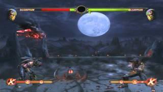 Scorpion 60% Midscreen Combo in Mortal Kombat 9 Demo for PS3