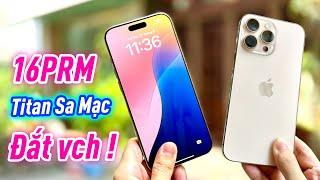 iPhone 16 Pro Max Titan Sa Mạc ngày đầu mở bán. Đắt! Chưa tương xứng 