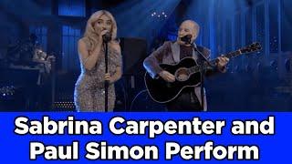 Sabrina Carpenter and Paul Simon Perform “Homeward Bound” to Open ‘SNL’ 50th Anniversary Special