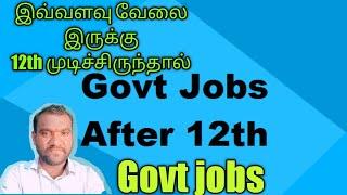 Government jobs after 12th | job opportunities after 12th | Tamil | Thunukumootai