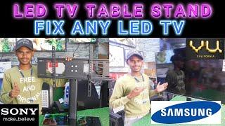 Universal LED TV Stand for All Brands | Mi, Sony, Samsung, LG, VU & More | Easy Installation Guide