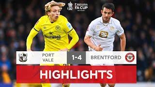 Mbeumo Hat-Trick Downs Port Vale | Port Vale 1-4 Brentford | Emirates FA Cup 2021-22