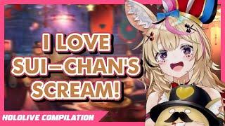 Polka, a Weirdo Who Loves Suisei's Incidental Scream | Hololive Funny Clips Compilation