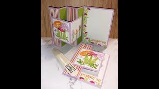 Fun Fold Friday: Four Panel Accordion Fun Fold Card debuting the Terrific Toadstools Stamp Set!