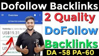 Instant Approval Dofollow Backlinks 2020 | Make DoFollow Backlinks | Create DoFollow Backlinks |