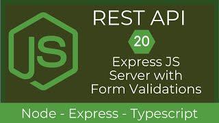 20 Express JS with Server Side Form Validations | REST API with Node & TypeScript | UiBrains