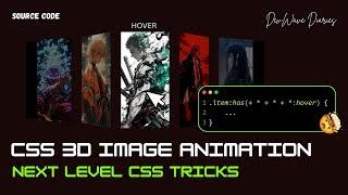 CSS Crazy 3d Hover Effect | CSS Selector | Level Up CSS | CSS Brightness