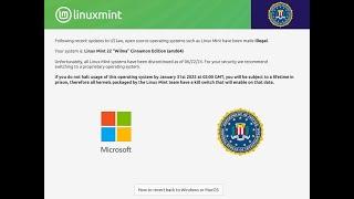 i need help - Linux Mint FBI error?