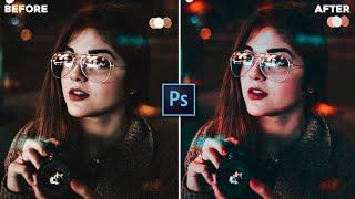 Red and Blue Color Grading Effect in Adobe Photoshop || Tutorial Video