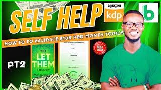 How to get profitable Amazon KDP topics [ UNLIMITED PROFITABLE TOPICS]