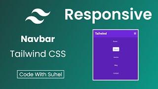 How to create Responsive Navbar Tailwind CSS