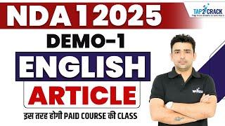 NDA 1 2025 English Preparation | English Article | NDA 1 2025 Free Demo Classes | NDA Exam Tap2Crack