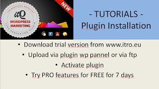 WordPress Popup Plugin | How to install the ITRO plugin