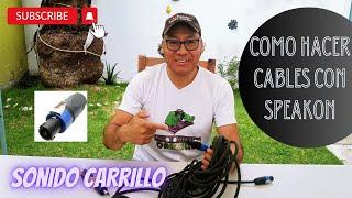 Como hacer cables con conector speakon