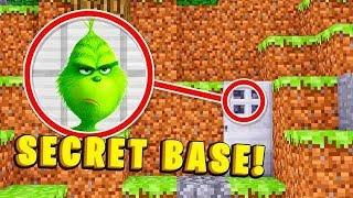 BREAKING INTO THE GRINCH'S SECRET BASE IN MINECRAFT!