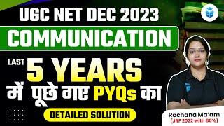 UGC NET Dec 2023 | UGC NET Paper -1 Communication Previous Year Questions | Rachana Mam JRFAdda