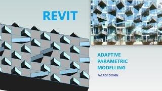 Revit Adaptive Parametric Modelling  (FACADE DESIGN -balconies)